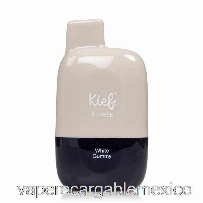 Vape Recargable Xtra Kief Bubble 6500 Gomita Blanca Desechable